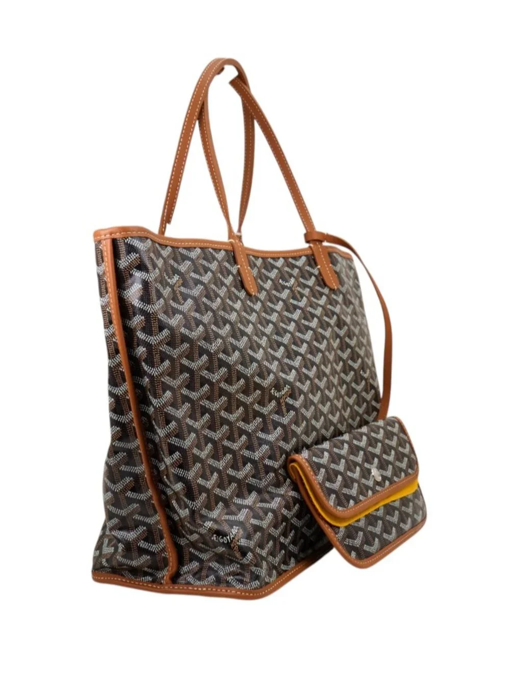 Goyard Anjou PM Reversible Tote Black Coated Canvas